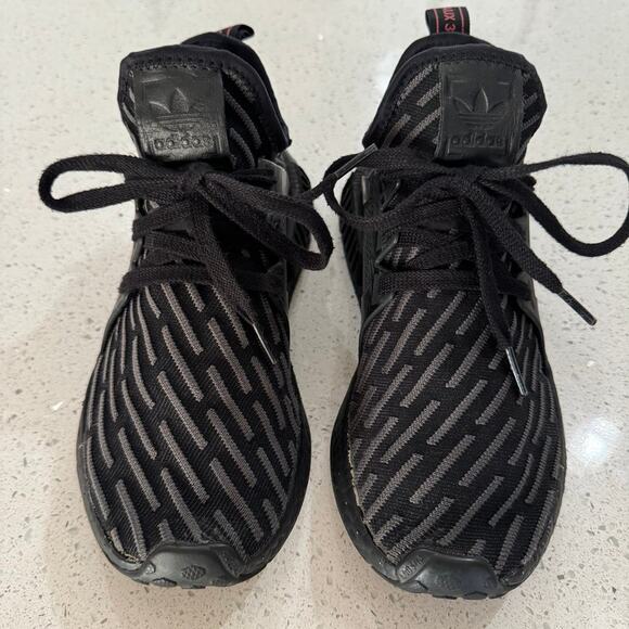 Adidas NMD XR1 PK Men’s Size 7.5 Triple Black Running Shoes Sneakers BA7214 - Picture 2 of 8